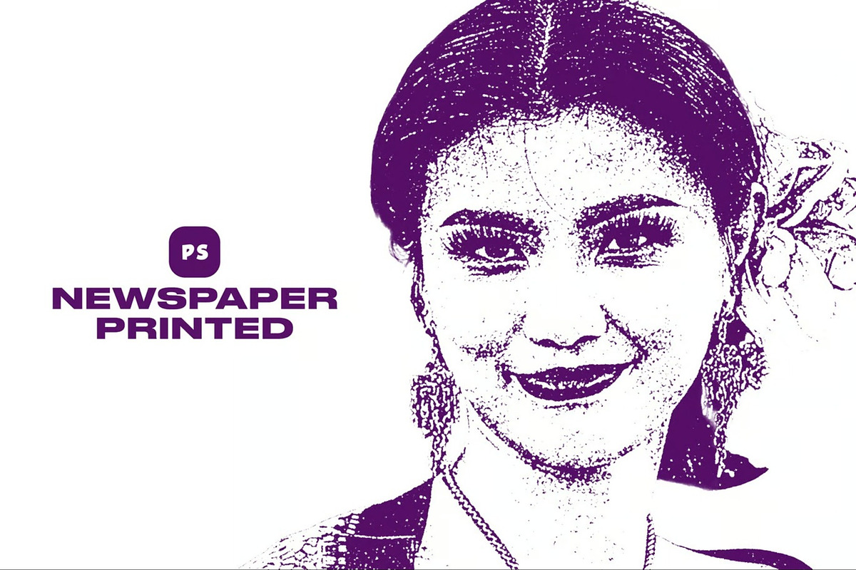 Newspaper Printed Effect, a Layer Style Add-On by Hubzway (Photo 1 of 5)