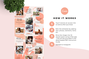 Peach Perfect Canva Instagram Puzzle