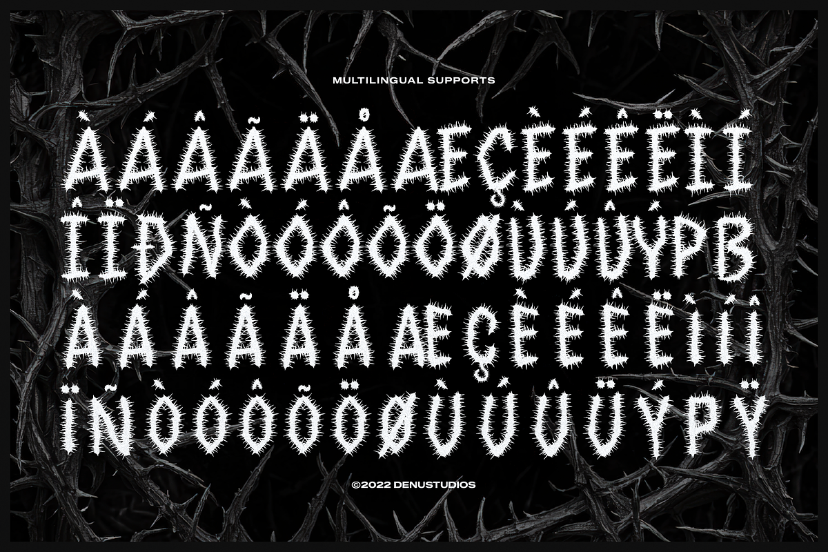 Void Briar | Black Metal Font, a Blackletter Font by Denustudios (Photo 12 of 12)