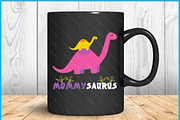 Mommysaurus Mother Dinosaur Mommy, a Graphic by Creativeusart (Thumbnail 3 of 4)