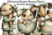 Whimsical Easter Bunny Clipart, an Illustration by Daily.Designs (Thumbnail 1 of 8)