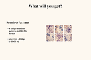 Vintage Ink Floral Patterns, a Pattern Graphic by Ninterints (Thumbnail 2 of 15)