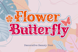 Flower Butterfly | Beauty Font