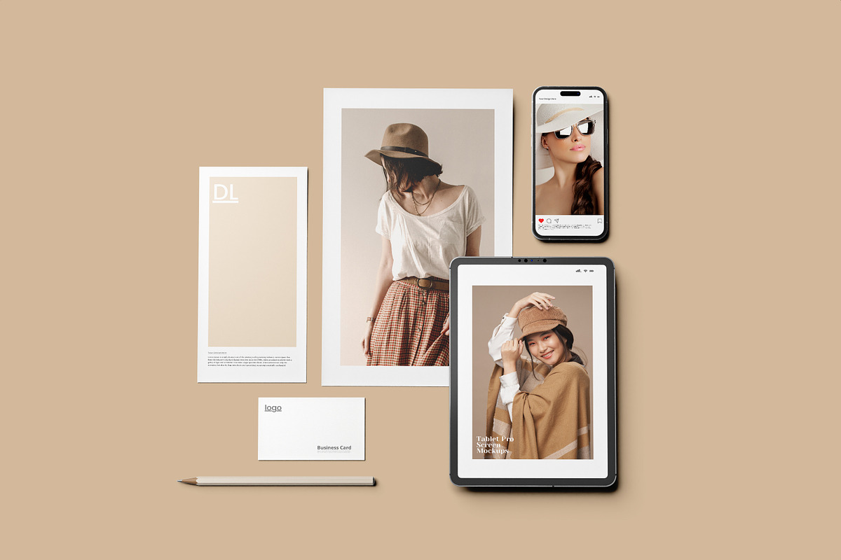 Stationery Scene creator Mockup, a Mockup by graphic_keY (Photo 4 of 5)