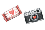 Hand Drawn Valentine's Day Clipart, an Illustration by Designworld (Thumbnail 5 of 5)