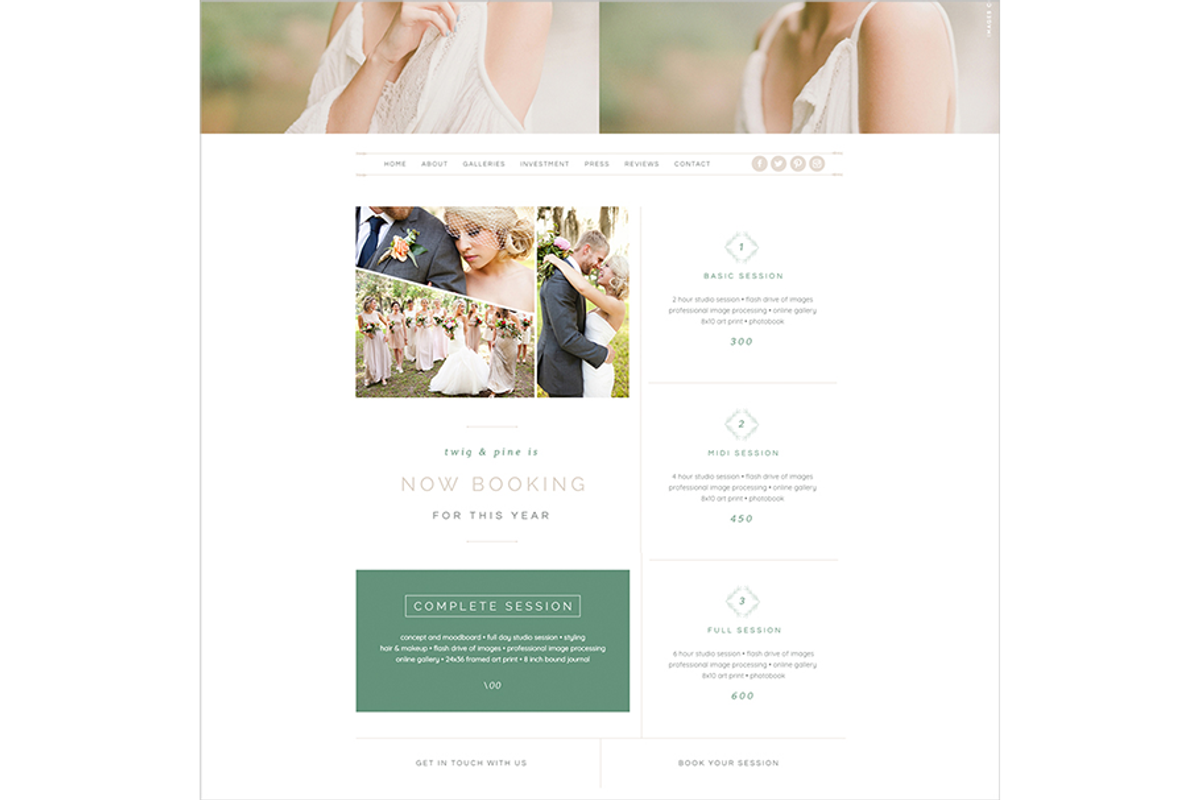 Twig & Pine II ProPhoto 7 Template, a Websites & App Template by Red Met Yellow Creative (Photo 4 of 7)