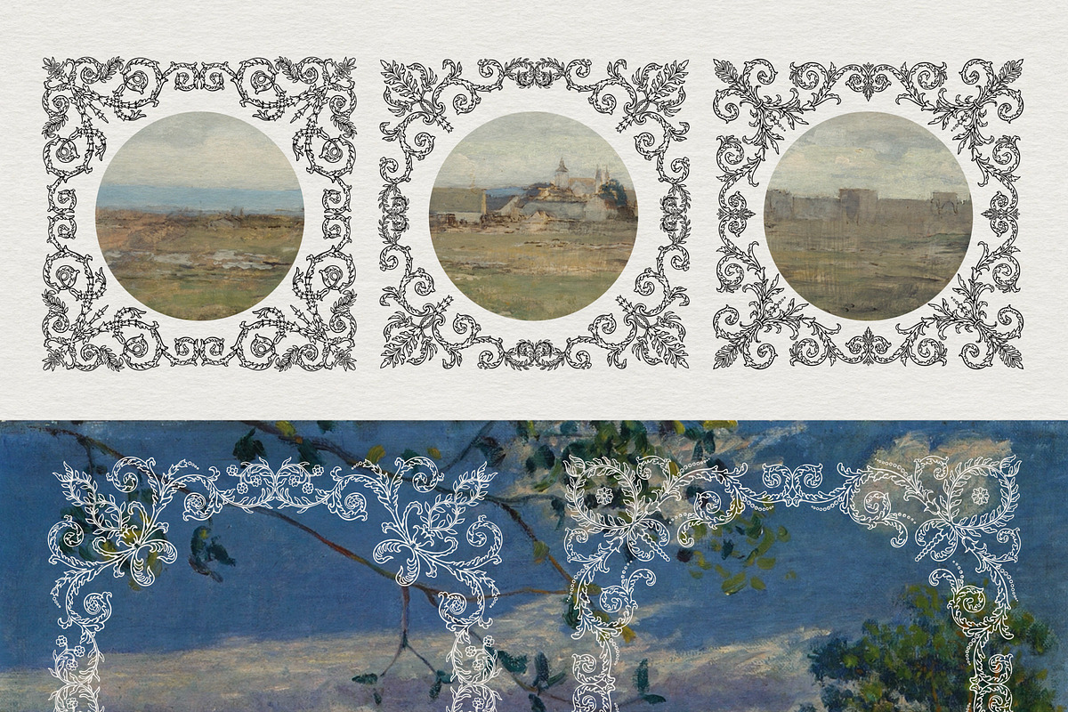 Frames & Ornaments. Vintage Pack, a Decorative Illustration by heyXeni (Photo 4 of 7)