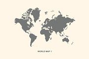 Set world maps. Dotted & silhouette, an Illustration by alekseiderin (Thumbnail 2 of 8)