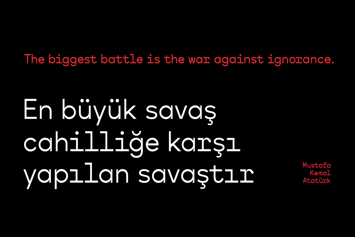 SK Ilke Mono, a Sans Serif Font by Salih Kizilkaya (Photo 13 of 15)