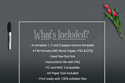 2 Pages Clean Resume Template, a Resume Template by ResumeInventor (Thumbnail 5 of 5)