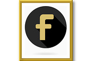 Golden Flat Icon With Letter F, an Icon by FineArtStudio (Thumbnail 3 of 3)