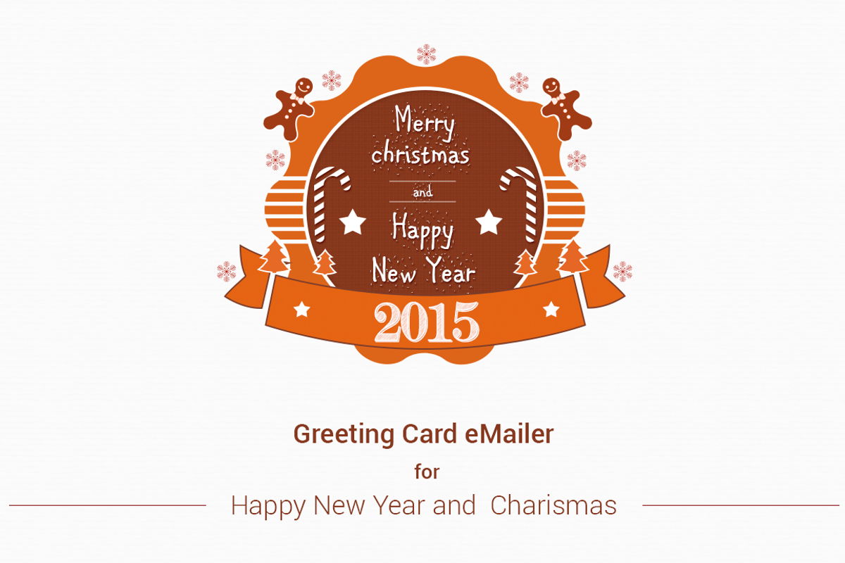 Merry Christmas, New Year e-Mailer, an Invitation Template by ORCOLOR (Photo 1 of 5)