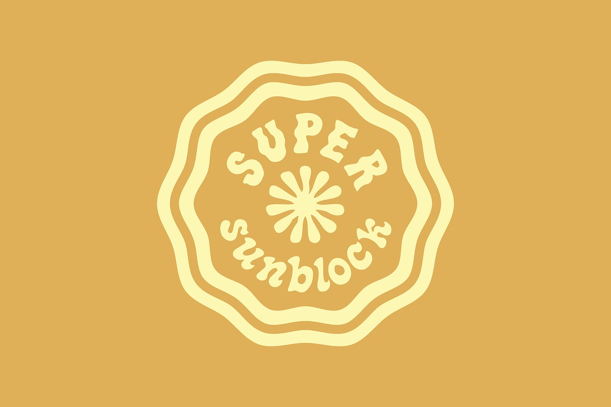 Sunbleach - a wavy display font, a Font by Press & Pen (Photo 2 of 6)