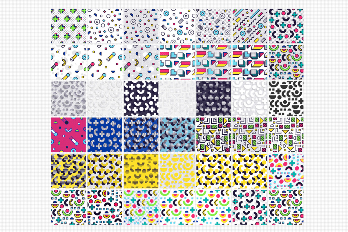 42 seamless patterns in 80s style, a Pattern Graphic by softulka (Photo 2 of 4)