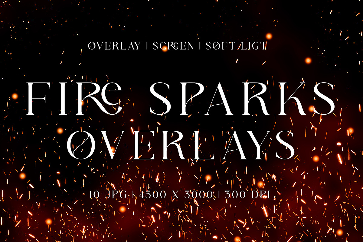 Fire Sparks Overlays, a Background Graphic by Pitchlook.Studio