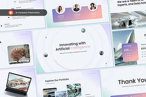 Artificial Intelligence Company PPTX, a Presentation Template by Antstheme