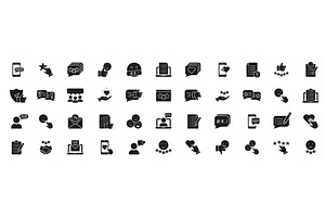 Testimonial And Online Rating Icons, an Object Illustration by Gentle Studio