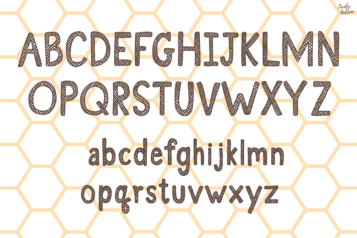 Honeycomb | Handwriting font, a Handwritten Font by LivelyAutumn11.11 (Photo 2 of 5)