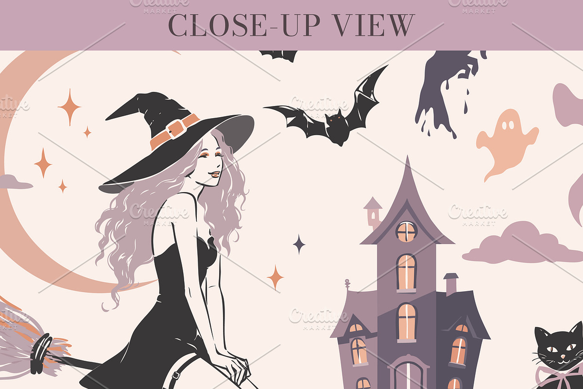 Big Halloween Silhouette Vector Set, an Object Graphic by Elena Naumchenkova (Photo 3 of 3)