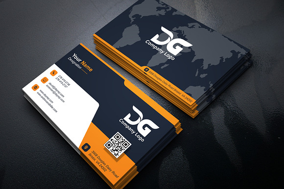 Office Business Card Template - PSD preview 7