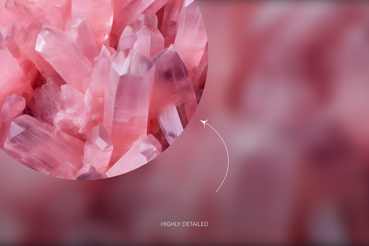 Rose Quartz gemstone wallpaper pack, a Wallpaper Graphic by existacial (Photo 3 of 4)