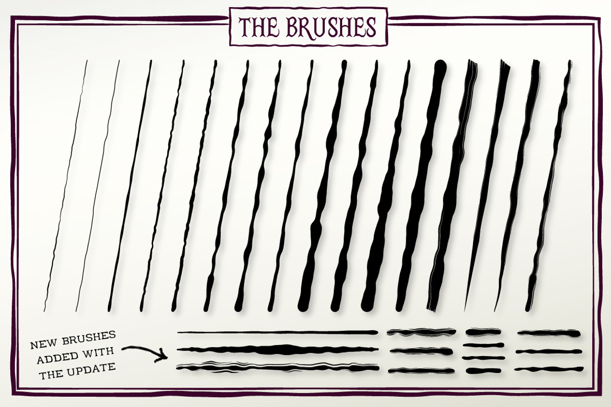 Ink Sketch Brushes preview 2