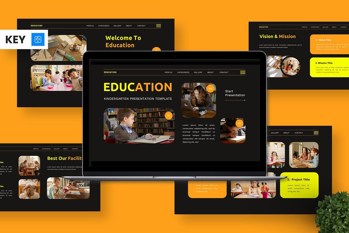 Education - Kindergarten Keynote, a Presentation Template by Deepslide Studio (Photo 1 of 6)