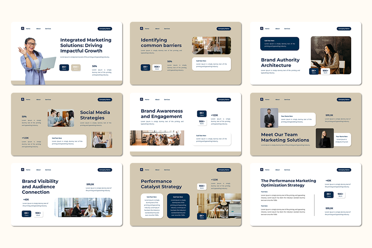 Marketing Solutions - Google Slides, a Presentation Template by Iqsiart Studio (Photo 2 of 3)