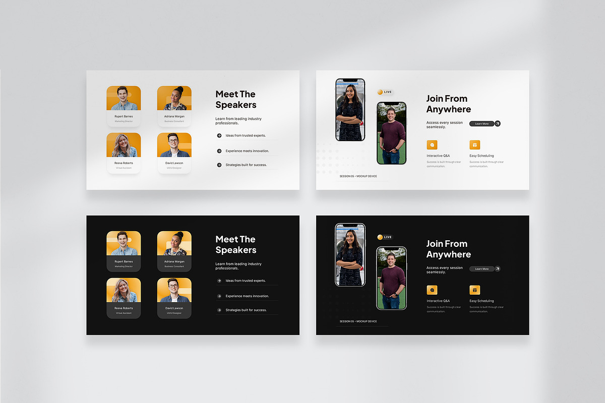 Webinar Event Google Slides, a Presentation Template by New Coral Design (Photo 4 of 6)