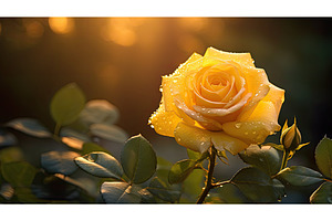 sunshine rose yellow ai generated, a Nature Photo by pikepicture