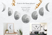 Mystic Lunar Florals Watercolor, an Illustration by Catch the Dream Art (Thumbnail 3 of 9)