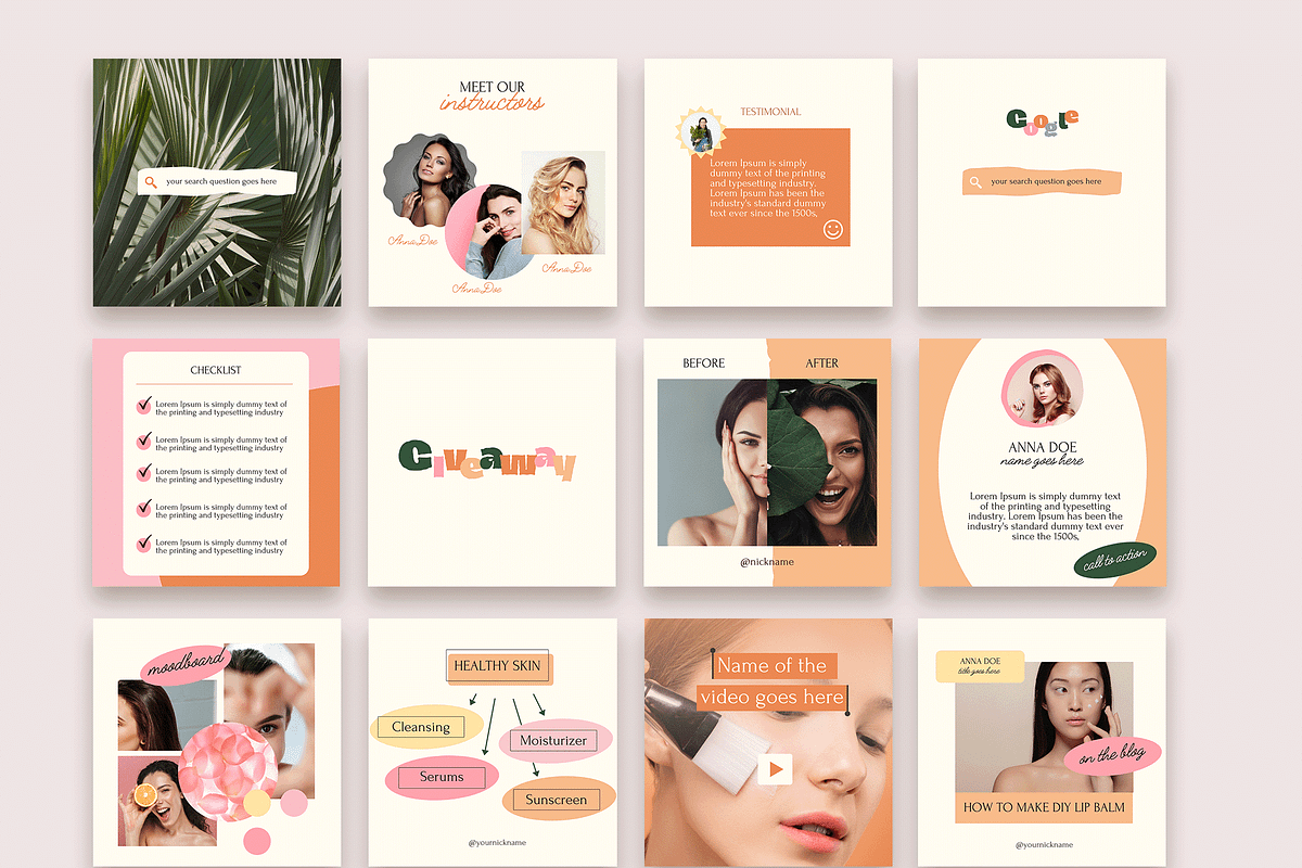 Beauty Instagram Creator, a Social Media Template by Kseniia_Design (Photo 11 of 11)
