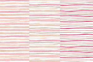 Watercolor Lines And Stripes