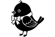 Bird Silhouette Vector Mega Bundle, an Animal Illustration by Designer_Momina (Thumbnail 11 of 21)