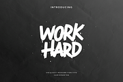 Workhard, a Script Font by garismantra (Thumbnail 1 of 4)