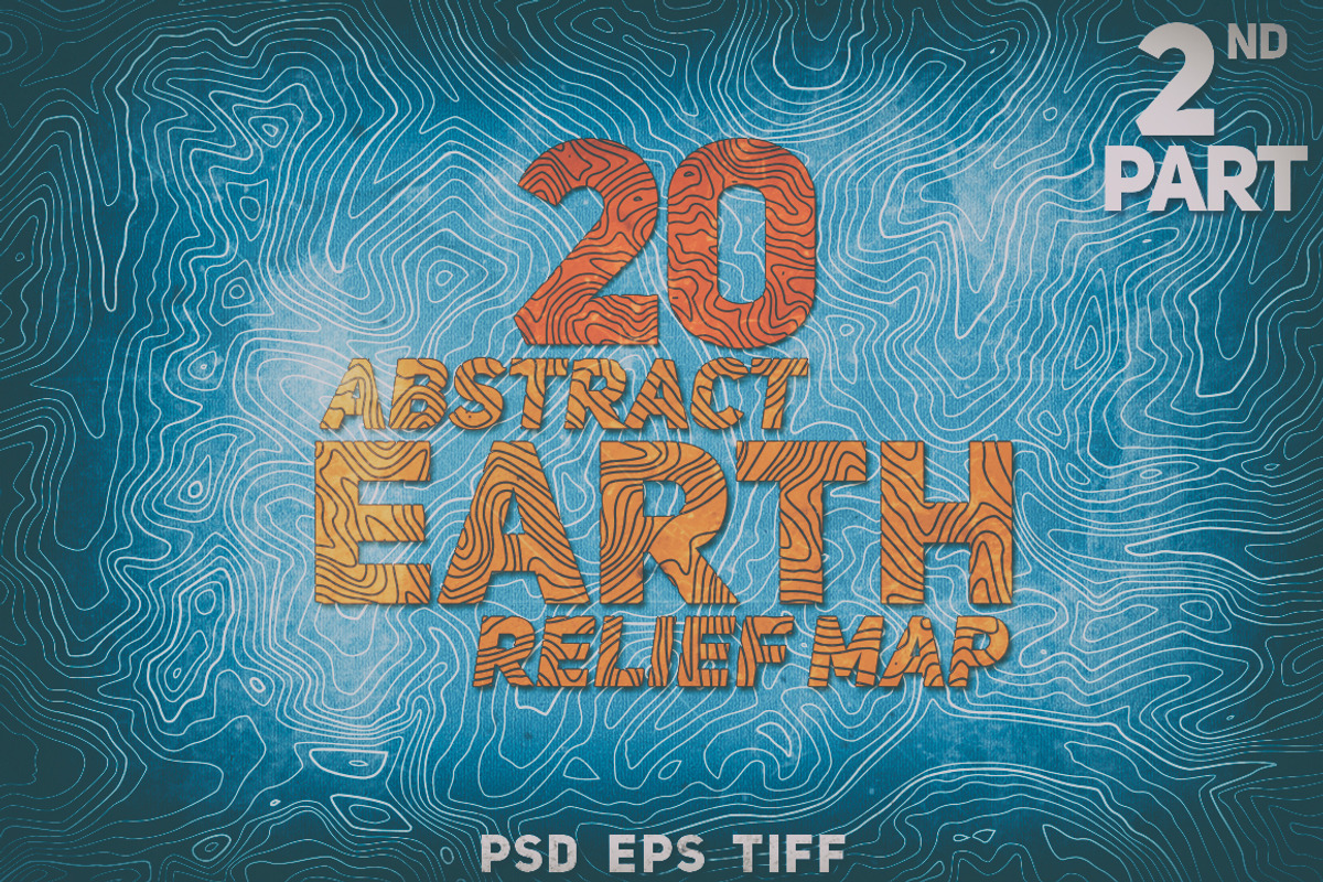 20 Abstract Earth Relief Maps Part#2, a Texture Graphic by GarryKillian (Photo 1 of 4)