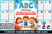Cursive Handwriting for Kids, a Print Template by Designmela01 (Thumbnail 1 of 7)