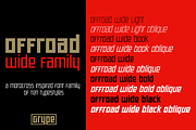 Offroad Wide Family, a Sans Serif Font by GRYPE (Thumbnail 1 of 3)