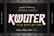Kwuter is a display typeface designe, a Sans Serif Font by twinstd (Thumbnail 1 of 10)