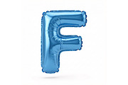 Blue Metallic Letter F Foil Balloon, a School & Education Photo by shahsoft (Thumbnail 1 of 2)