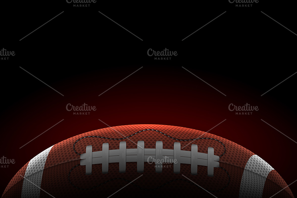 American Football Objects and Poster, an Object Illustration by TAlex (Photo 2 of 6)
