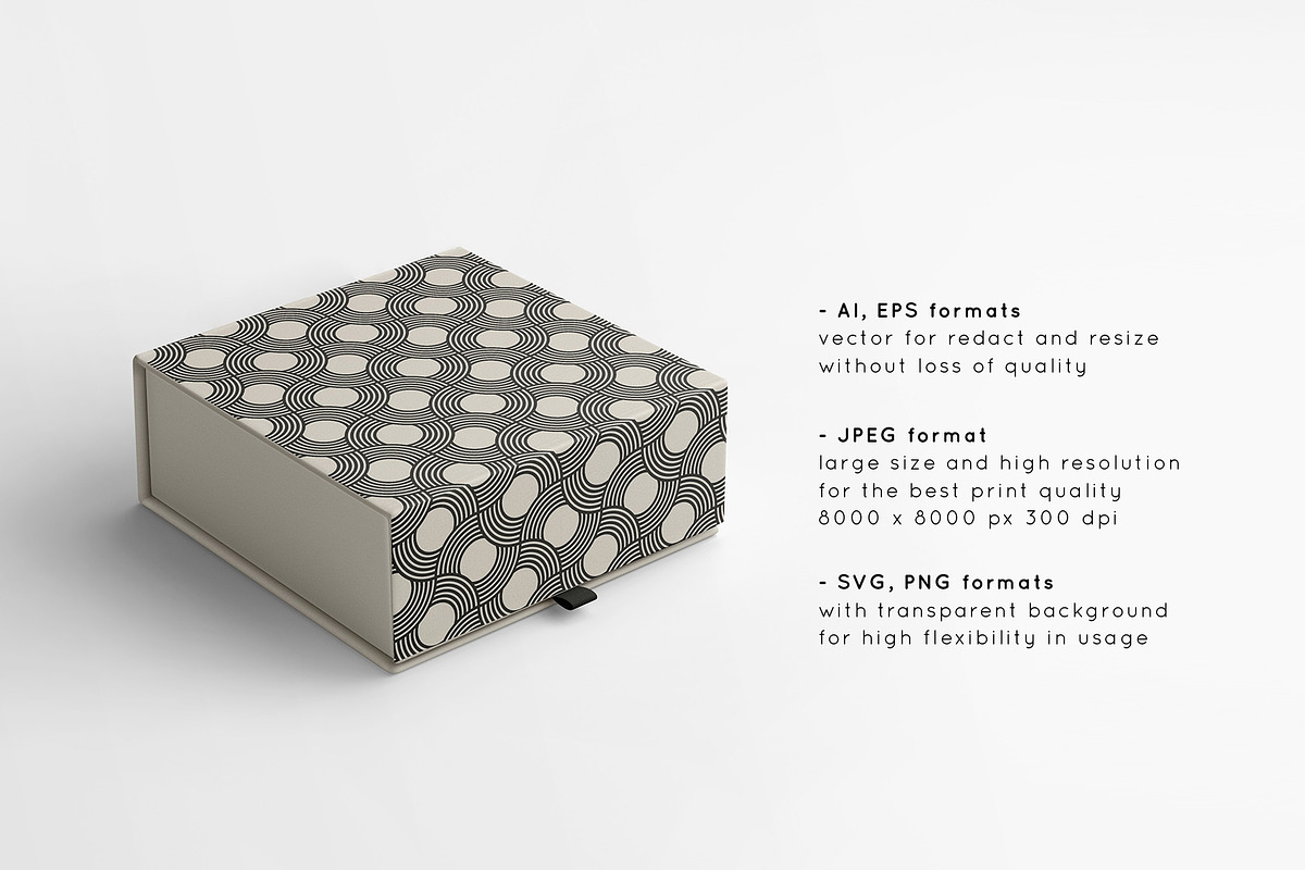 Concentric Seamless Patterns Bundle, a Pattern Graphic by Curly_Pat (Photo 2 of 15)