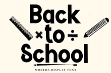Back To School