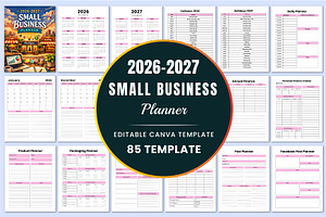 2026–2027 Small Business Planner, a Stationery Template by Shumaya