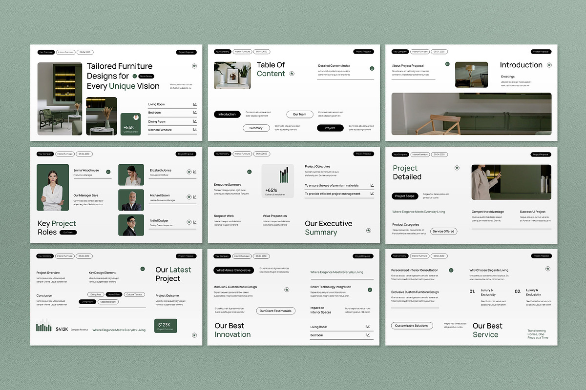 White Modern Project Proposal PPT, a Presentation Template by graphicook (Photo 3 of 4)