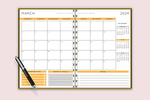 2024 Dated Monthly Planner Bundle