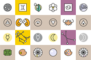 Horoscope Astrology Sign Icons, an Outline Icon by Marmalade Moon (Thumbnail 4 of 7)