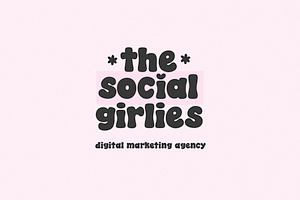 Social Club Cute Bubbly Font