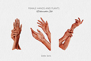 Female Hands and Plants Watercolor, a Person Illustration by Yakovleva Margarita (Thumbnail 4 of 9)