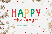 Family Christmas Font Duo, a Script Font by AnningArts (Thumbnail 2 of 11)
